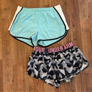 Women’s Under Armour Lined Running Runners Summer Shorts Bundle Lot Size Small S